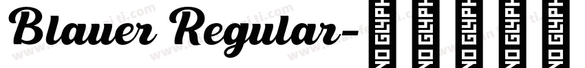 Blauer Regular字体转换